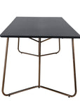 Venture Home Petra Dining Table - Distressed Copper / Black Veneer - vivahabitat.com