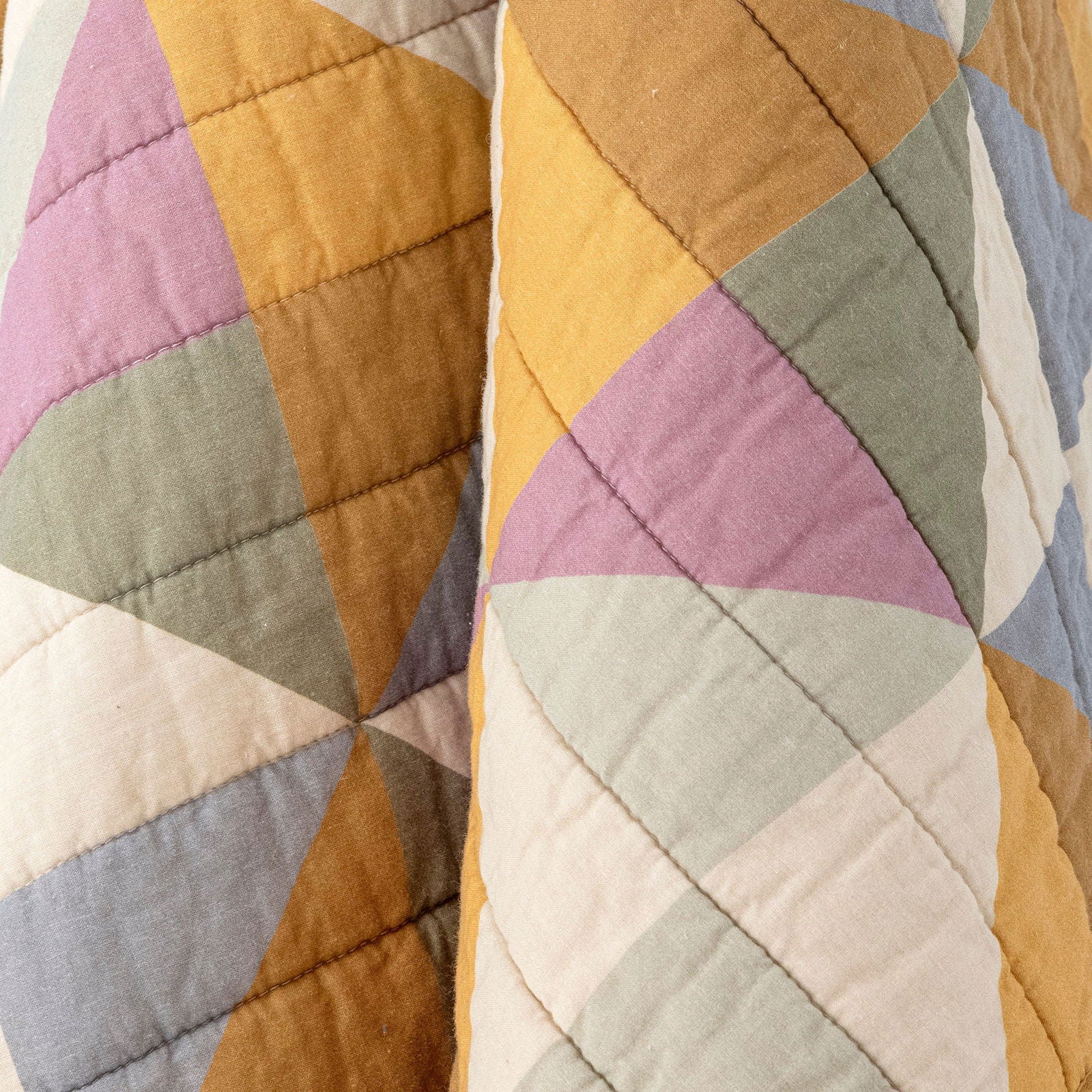 Bloomingville Crewe Quilt, Yellow, Cotton OEKO-TEX® - vivahabitat.com