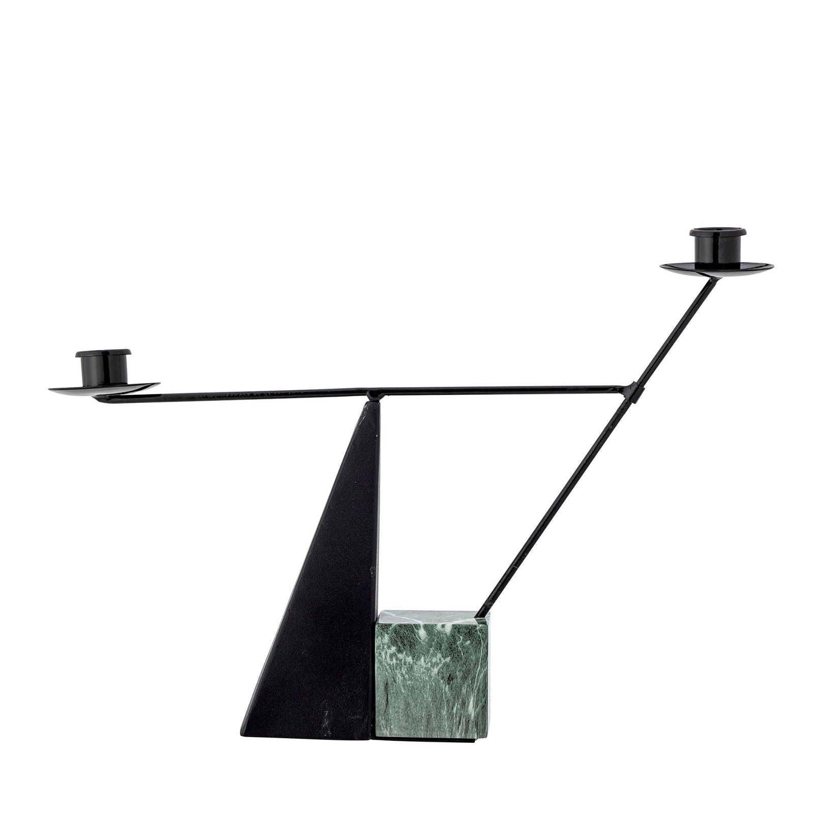 Bloomingville Jayda Candle Holder, Green, Iron - vivahabitat.com