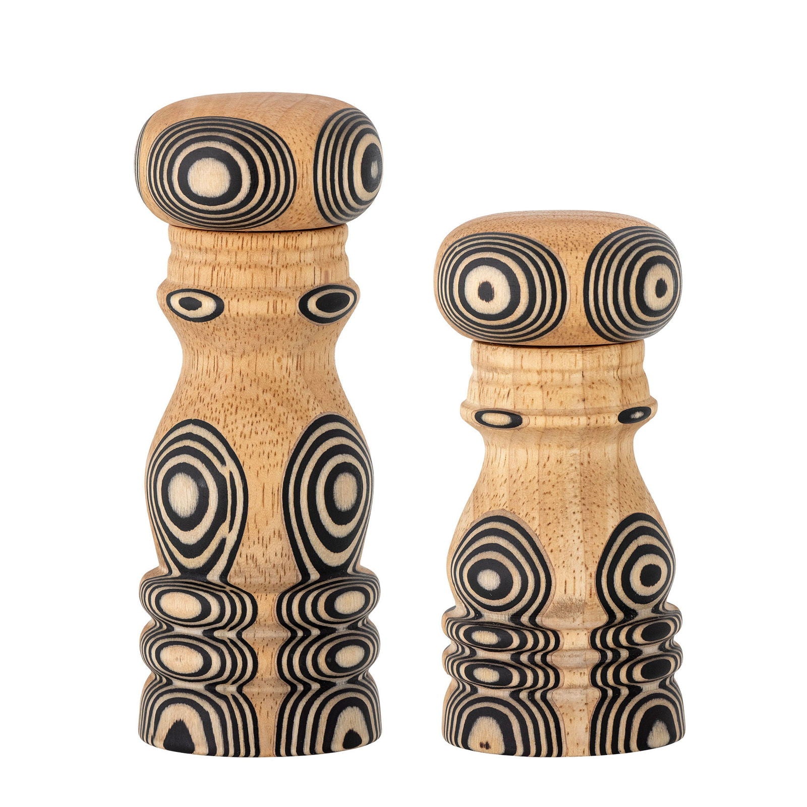 Bloomingville Malado Salt &amp; Pepper Mill, Nature, Rubberwood - vivahabitat.com