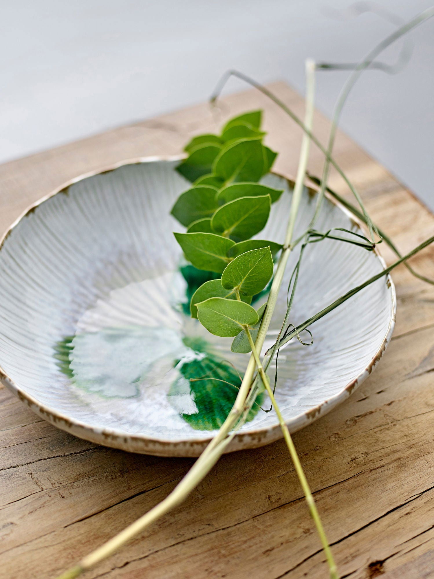 Bloomingville Mati Bowl, Green, Stoneware - vivahabitat.com