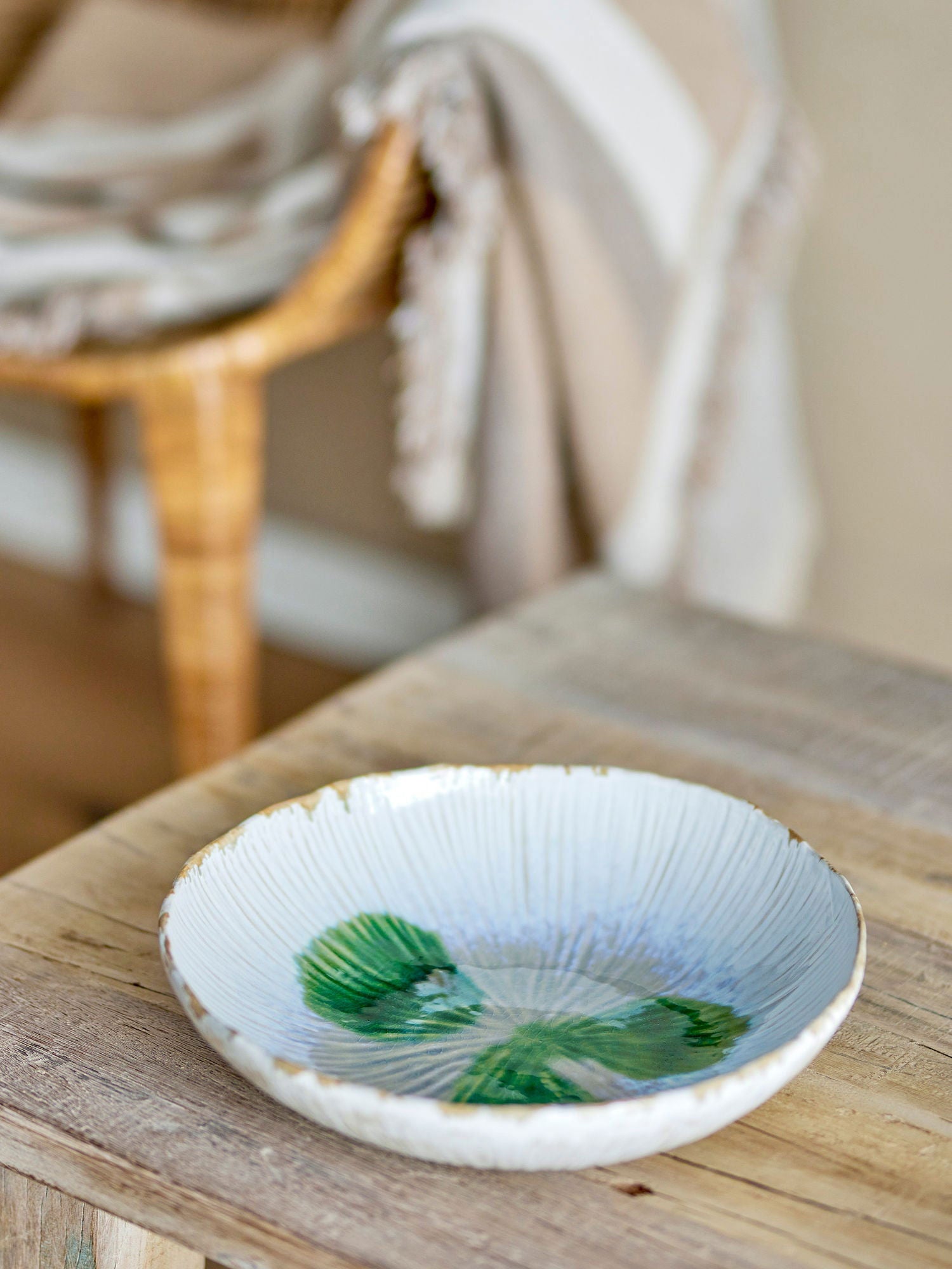 Bloomingville Mati Bowl, Green, Stoneware - vivahabitat.com