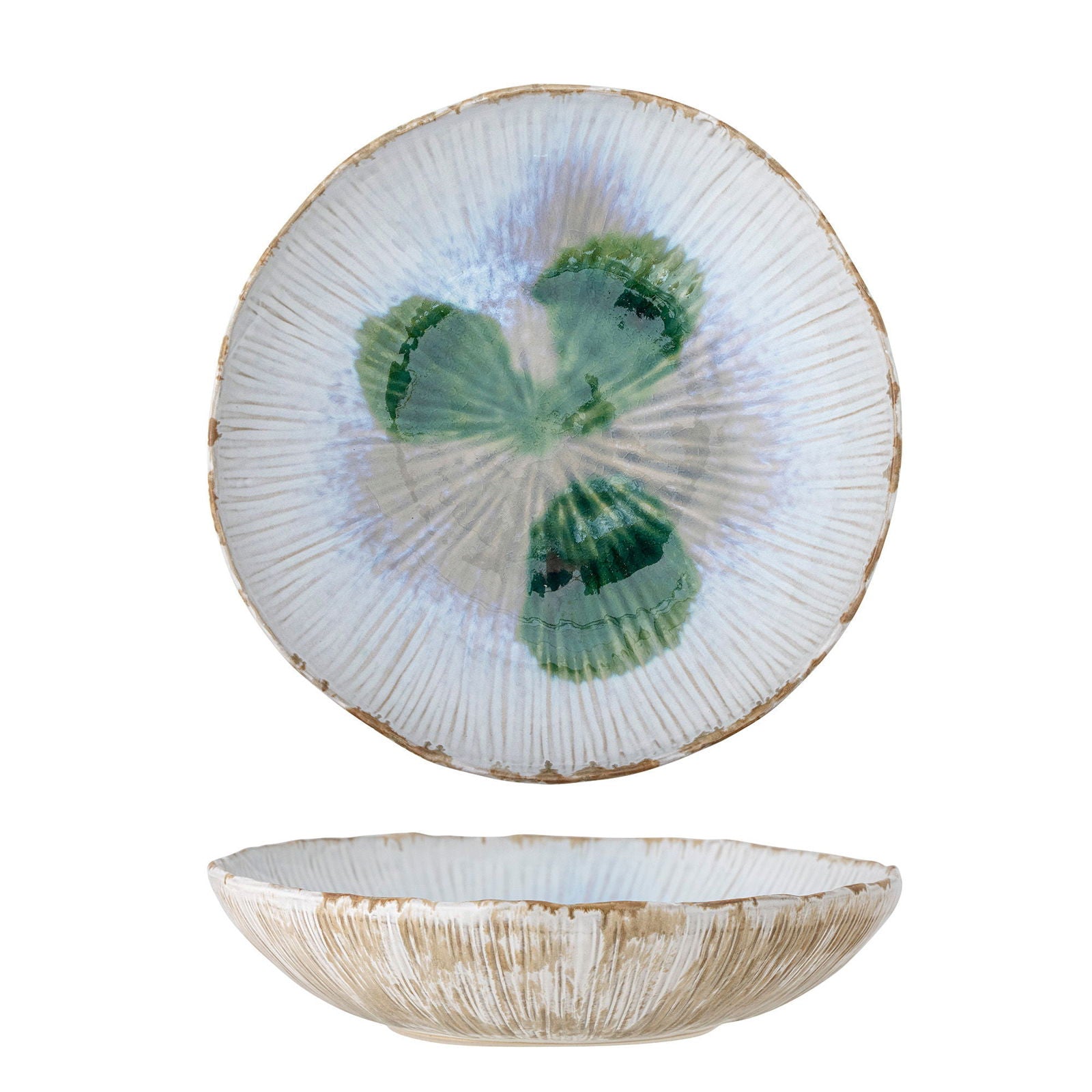 Bloomingville Mati Bowl, Green, Stoneware - vivahabitat.com