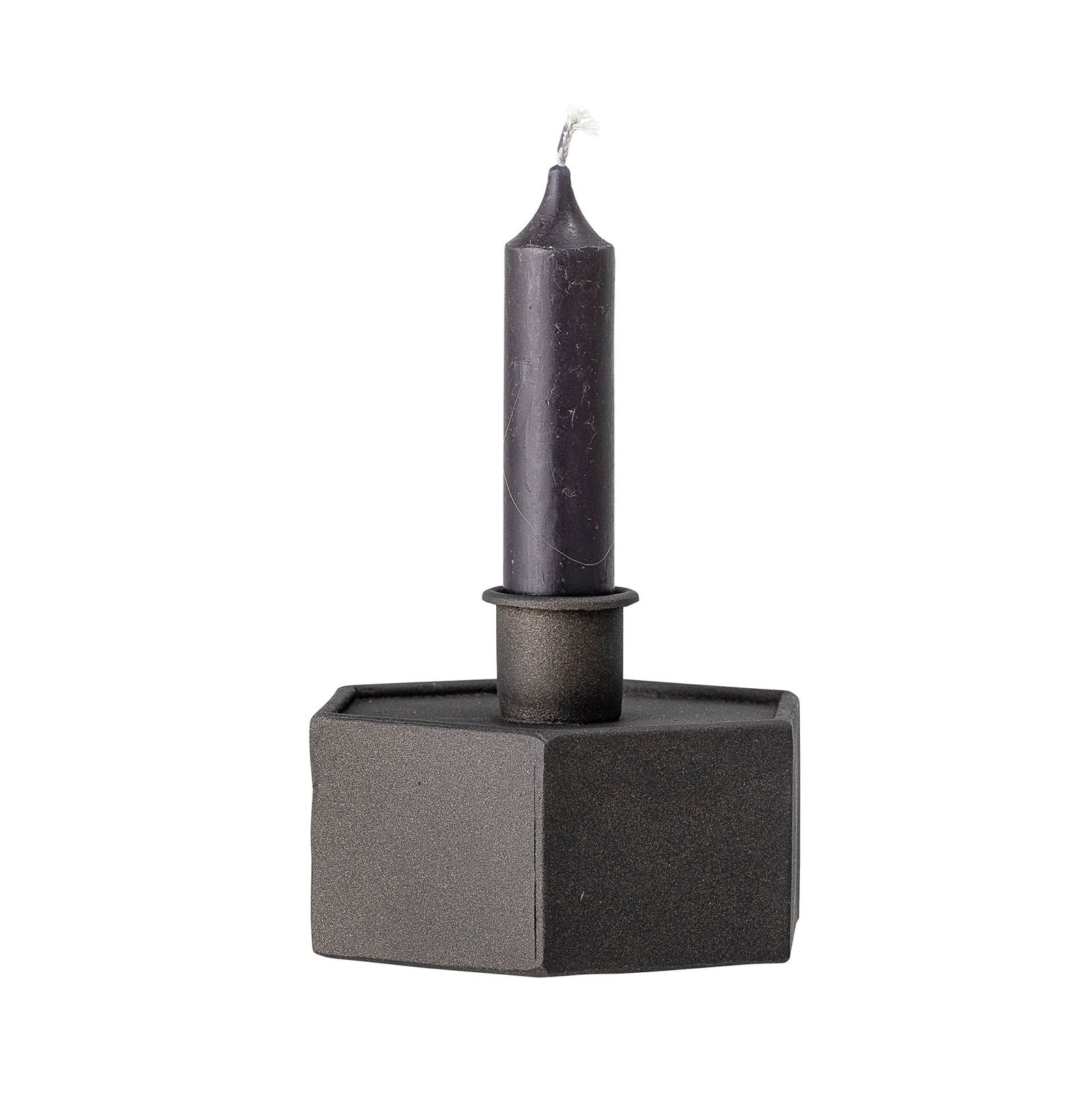 Bloomingville Nedal Candle Holder, Black, Metal - vivahabitat.com