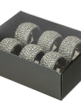 Box Of 6 Service Ring Diamond Aluminium Silver - vivahabitat.com