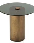 Side Table Soni Iron/Glass Black/Bronze - vivahabitat.com