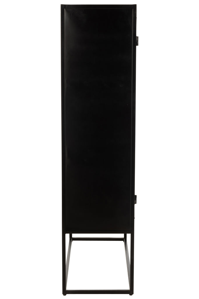 Bar Cabinet Ano Iron/Mango Wood Black/Brown - vivahabitat.com