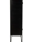 Bar Cabinet Ano Iron/Mango Wood Black/Brown - vivahabitat.com