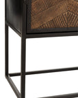 Bar Cabinet Ano Iron/Mango Wood Black/Brown - vivahabitat.com