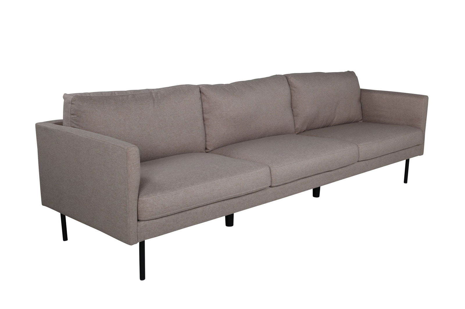 Venture Home Zoom 3-seat Sofa - Black / Brown Fabric - vivahabitat.com