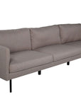 Venture Home Zoom 3-seat Sofa - Black / Brown Fabric - vivahabitat.com