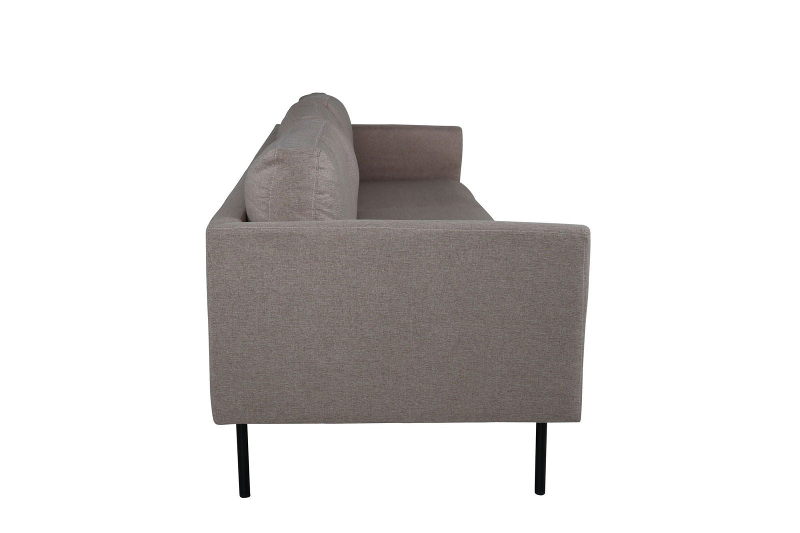 Venture Home Zoom 3-seat Sofa - Black / Brown Fabric - vivahabitat.com