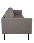 Venture Home Zoom 3-seat Sofa - Black / Brown Fabric - vivahabitat.com