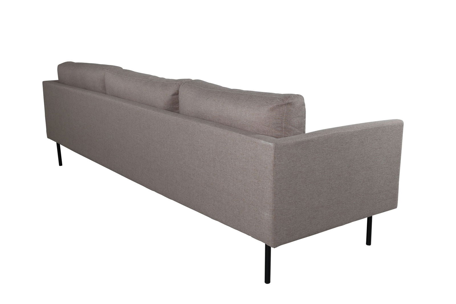 Venture Home Zoom 3-seat Sofa - Black / Brown Fabric - vivahabitat.com