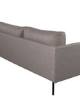 Venture Home Zoom 3-seat Sofa - Black / Brown Fabric - vivahabitat.com