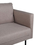 Venture Home Zoom 3-seat Sofa - Black / Brown Fabric - vivahabitat.com