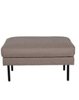 Venture Home Zoom Ottoman - Black / Brown Fabric - vivahabitat.com