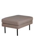 Venture Home Zoom Ottoman - Black / Brown Fabric - vivahabitat.com