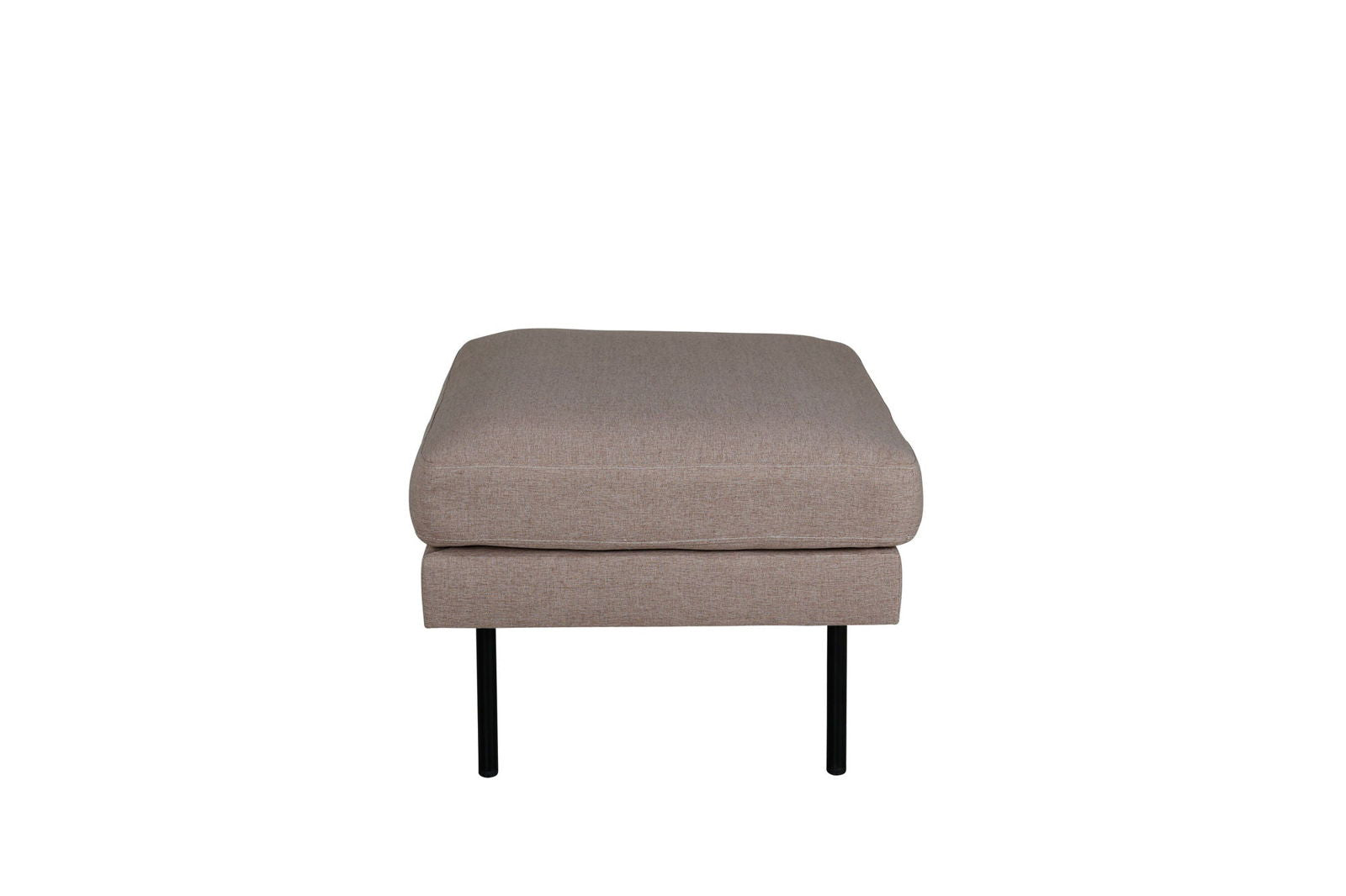 Venture Home Zoom Ottoman - Black / Brown Fabric - vivahabitat.com