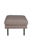 Venture Home Zoom Ottoman - Black / Brown Fabric - vivahabitat.com