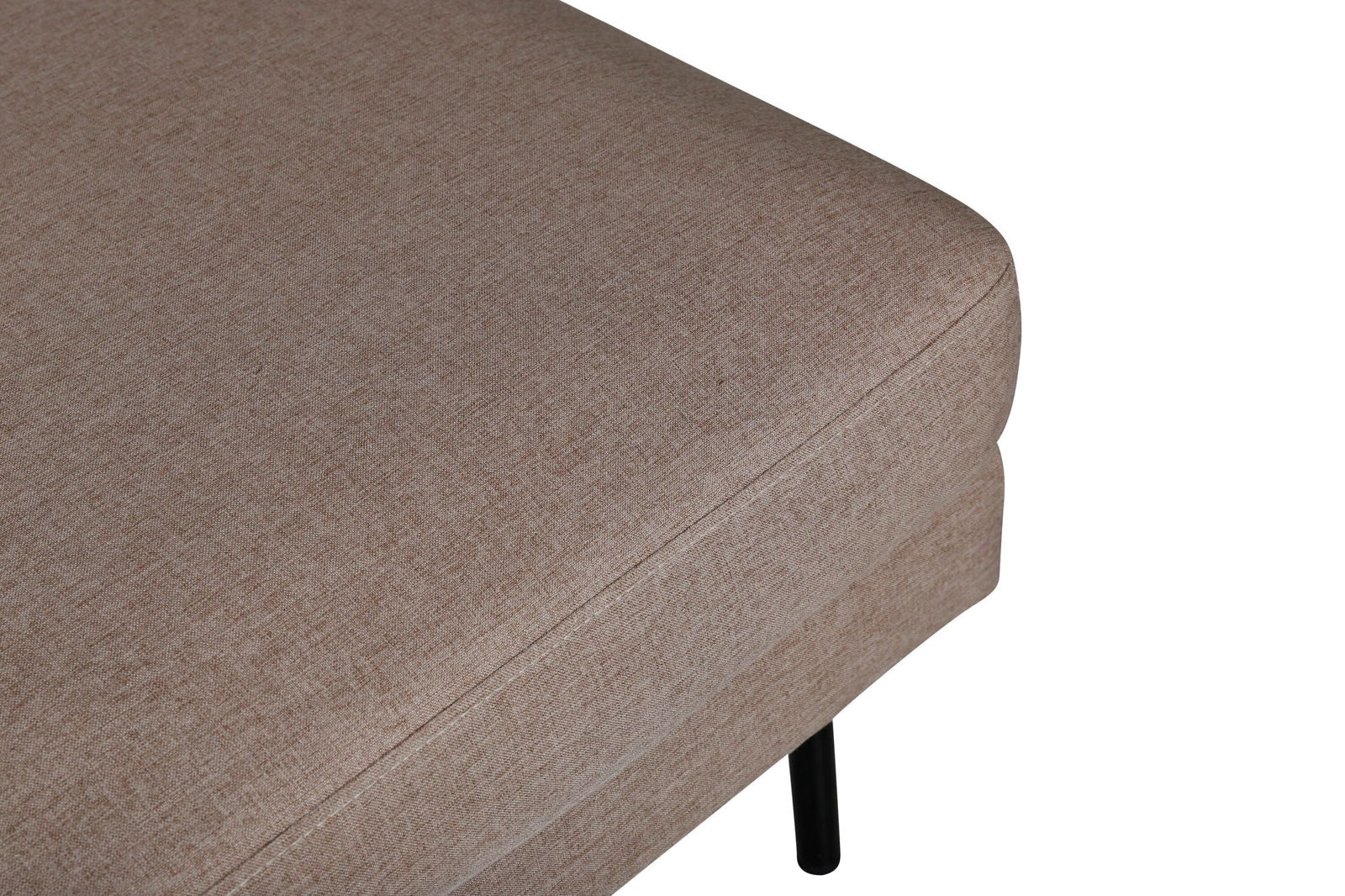 Venture Home Zoom Ottoman - Black / Brown Fabric - vivahabitat.com