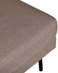 Venture Home Zoom Ottoman - Black / Brown Fabric - vivahabitat.com