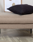 Venture Home Zoom Ottoman - Black / Brown Fabric - vivahabitat.com