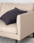 Venture Home Zoom 2-seat sofa - Black / Brown Fabric - vivahabitat.com