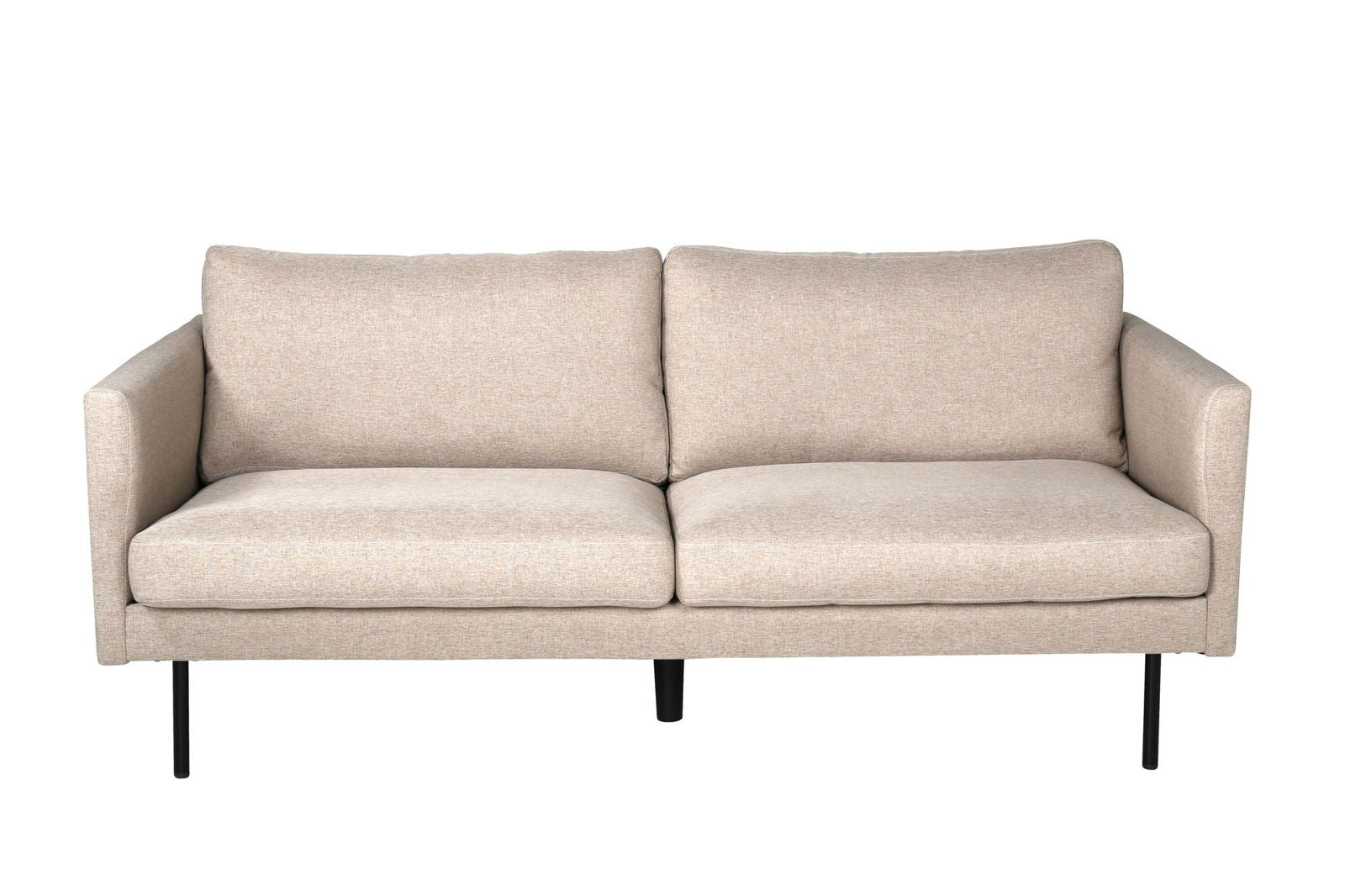 Venture Home Zoom 2-seat sofa - Black / Brown Fabric - vivahabitat.com