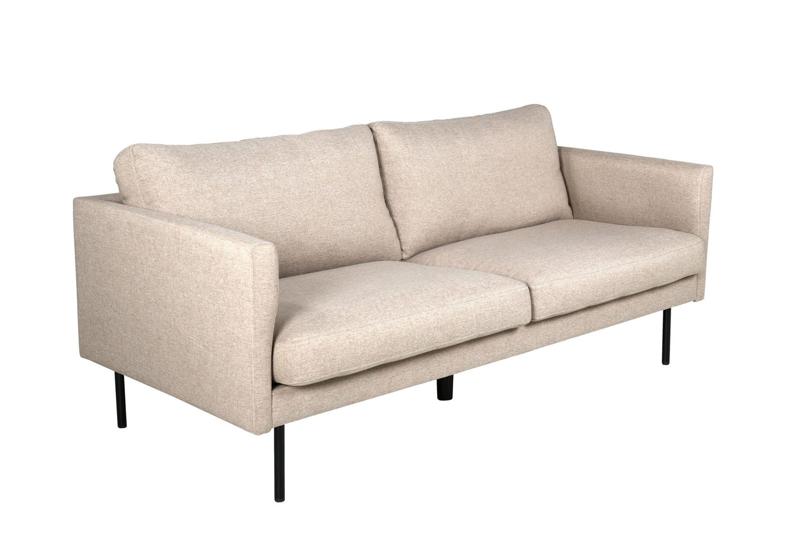 Venture Home Zoom 2-seat sofa - Black / Brown Fabric - vivahabitat.com