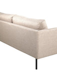 Venture Home Zoom 2-seat sofa - Black / Brown Fabric - vivahabitat.com