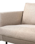 Venture Home Zoom 2-seat sofa - Black / Brown Fabric - vivahabitat.com