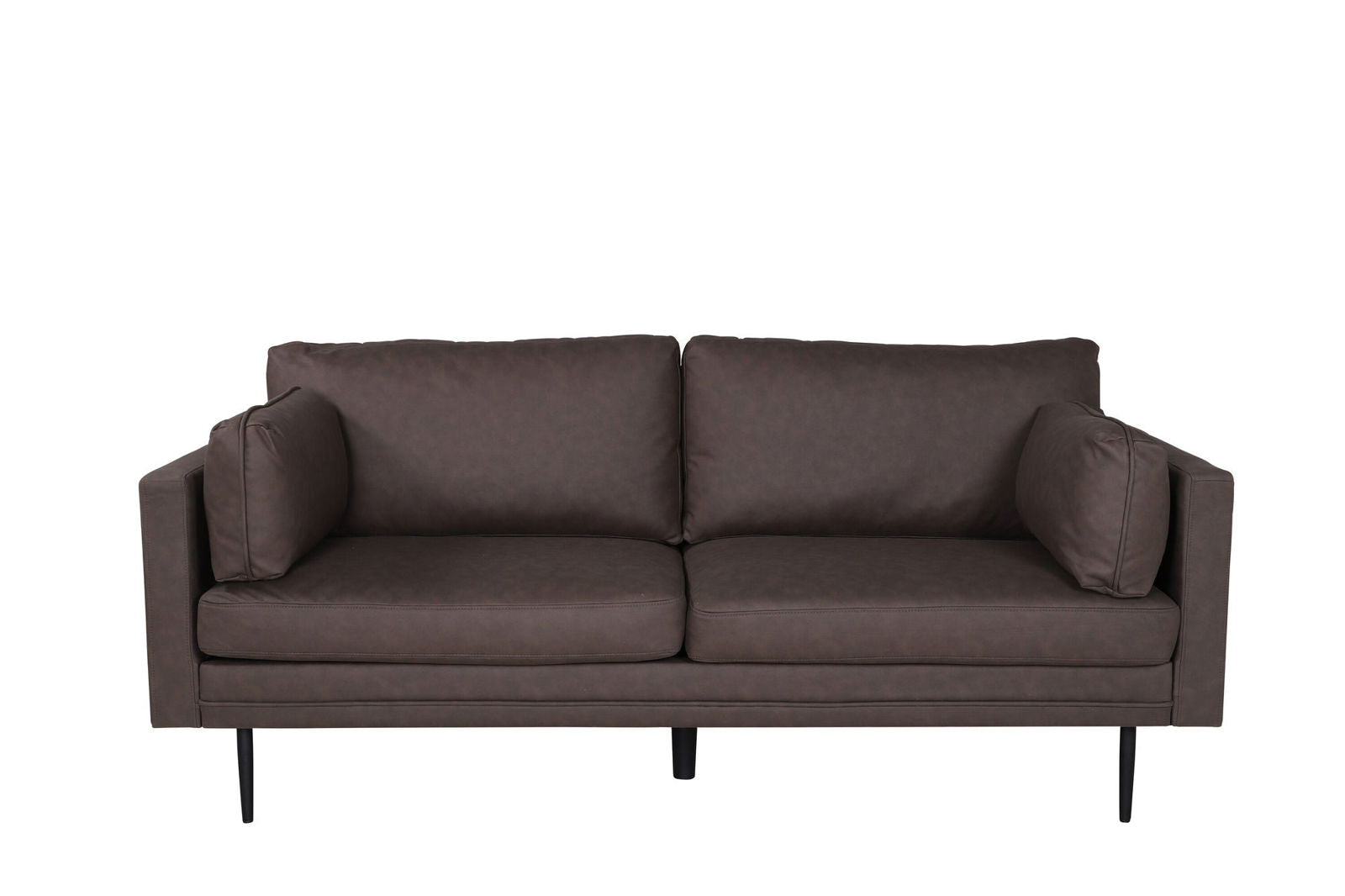 Venture Home Boom Sofa - Black / Brown Microfibre - vivahabitat.com