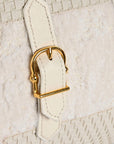 Buckle Cushion Teddy White - vivahabitat.com