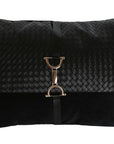 Buckle Cushion Velvet  Black - vivahabitat.com
