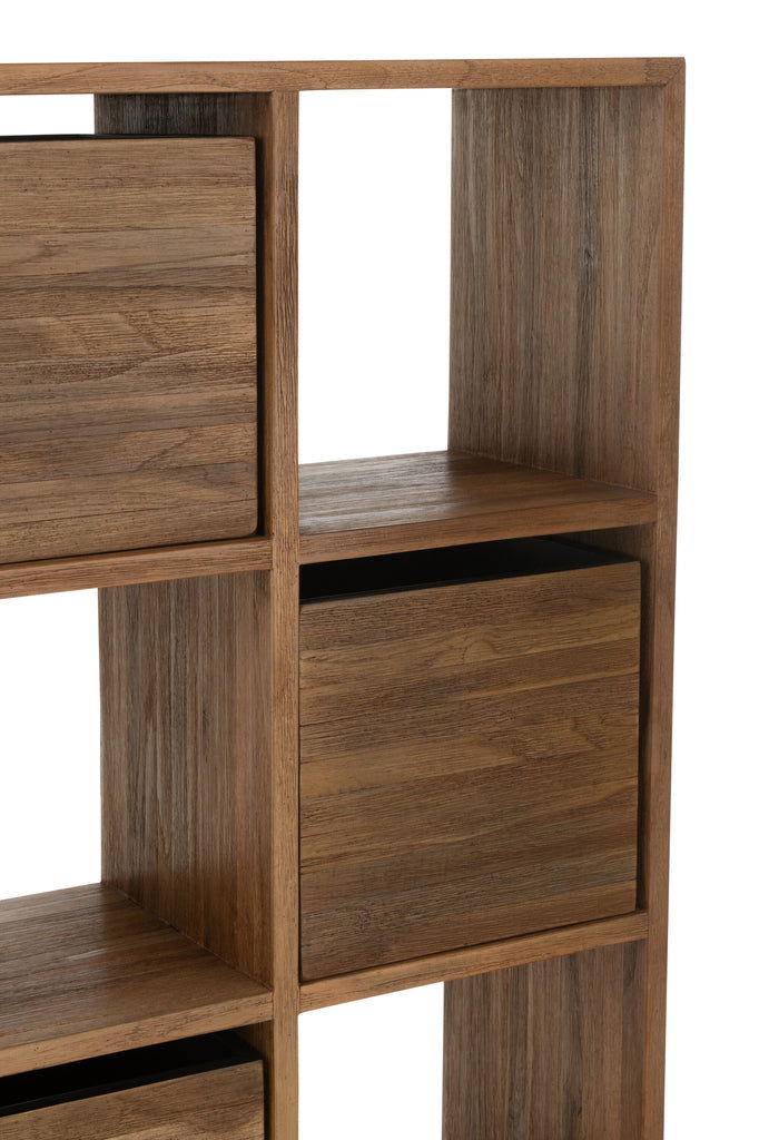 Cabinet With Drawers Recycle Teak Natural - vivahabitat.com