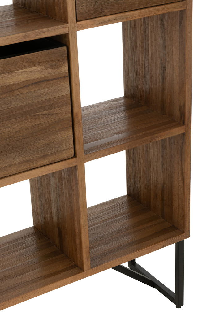 Cabinet With Drawers Recycle Teak Natural - vivahabitat.com