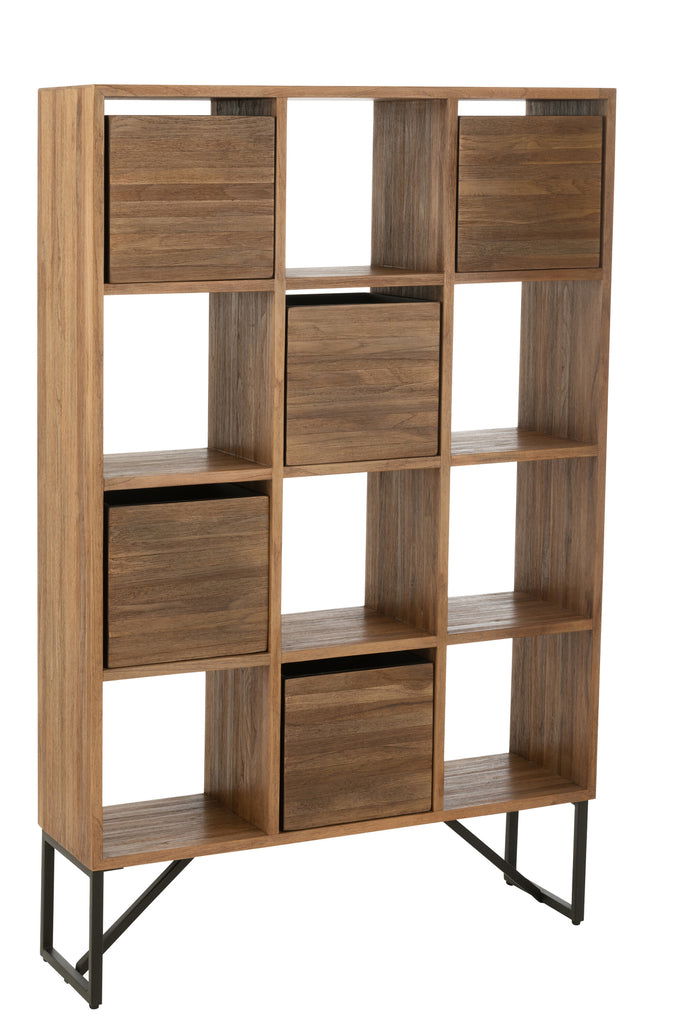 Cabinet With Drawers Recycle Teak Natural - vivahabitat.com