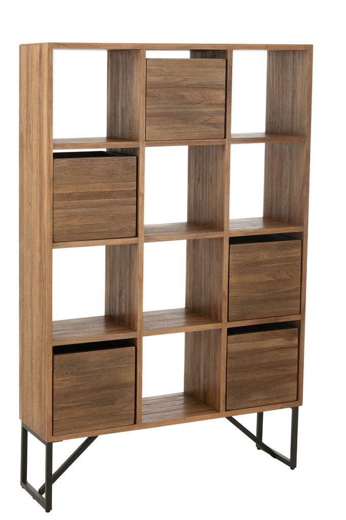 Cabinet With Drawers Recycle Teak Natural - vivahabitat.com