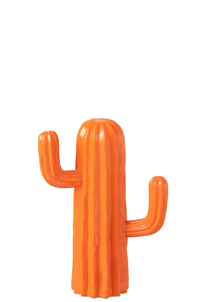 Cactus Polyresin Orange Small - vivahabitat.com