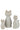 Cat Sitting Porcelain Beige Large - vivahabitat.com