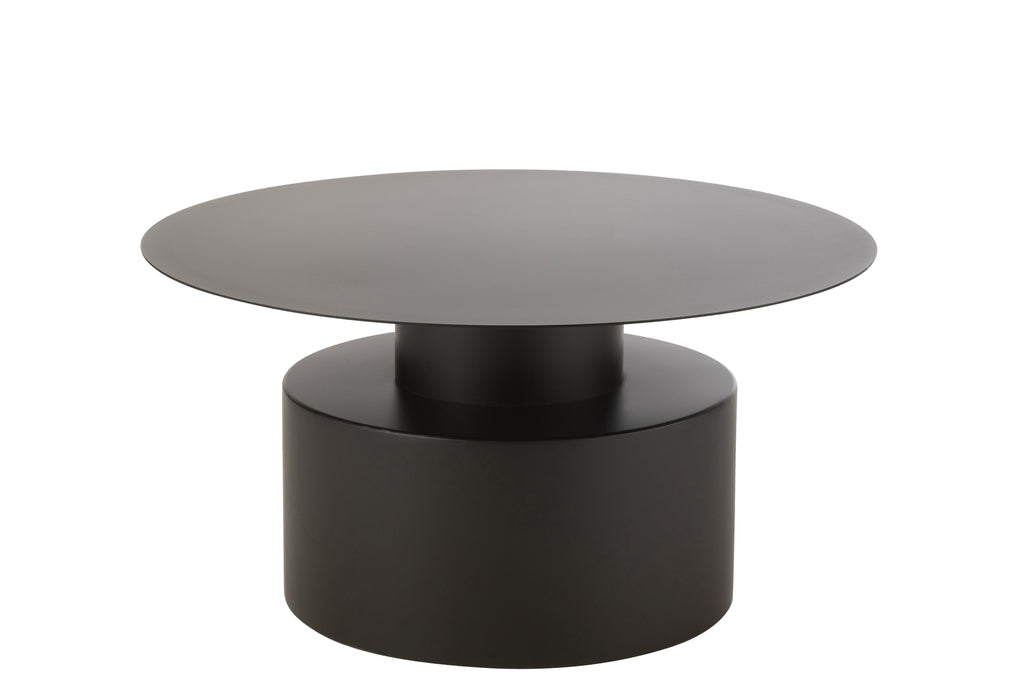 Coffe Table Round Metal Black - vivahabitat.com