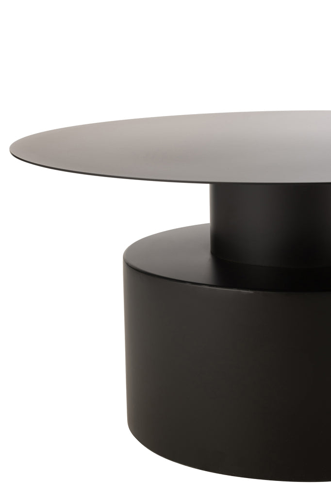 Coffe Table Round Metal Black - vivahabitat.com