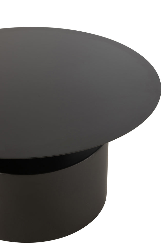 Coffe Table Round Metal Black - vivahabitat.com