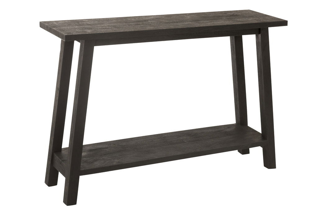 Console Square Mango Wood Black - vivahabitat.com