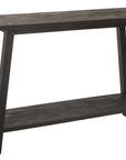 Console Square Mango Wood Black - vivahabitat.com