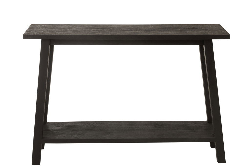 Console Square Mango Wood Black - vivahabitat.com