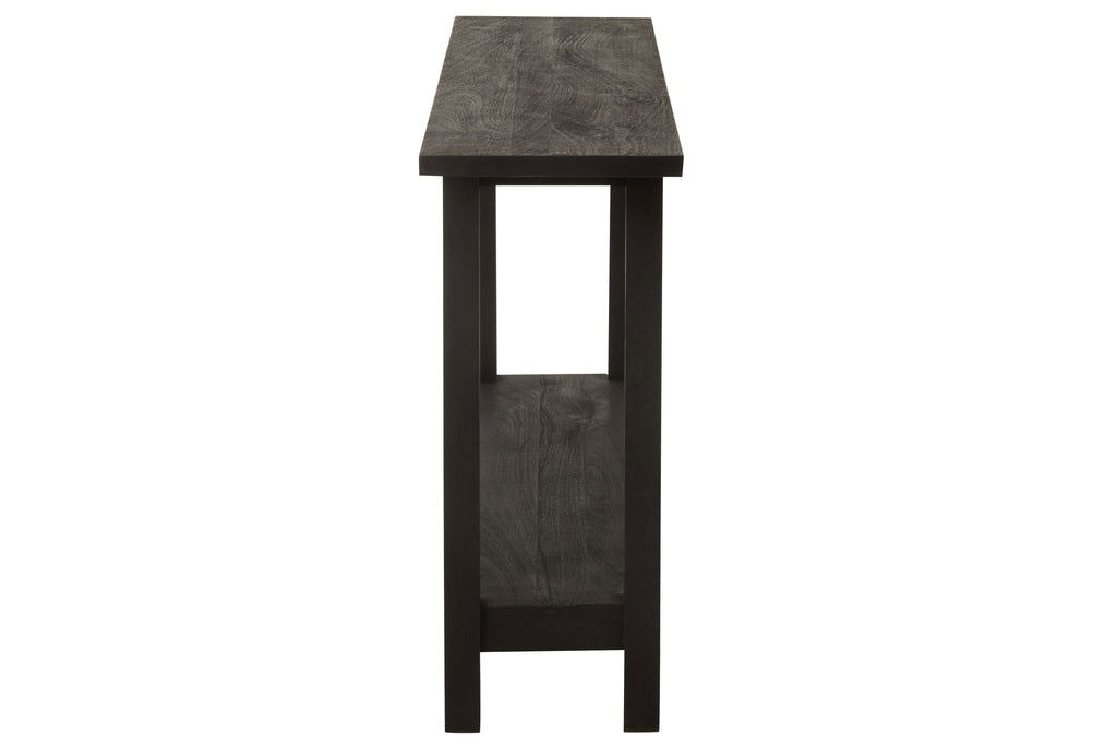 Console Square Mango Wood Black - vivahabitat.com