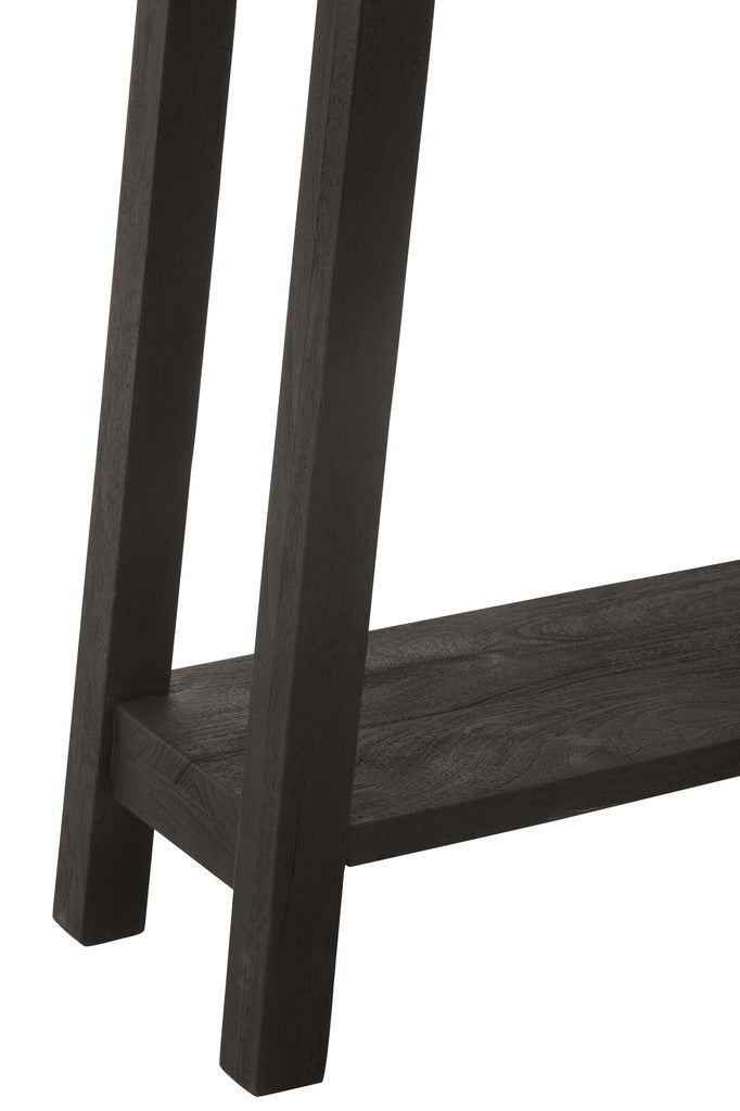 Console Square Mango Wood Black - vivahabitat.com