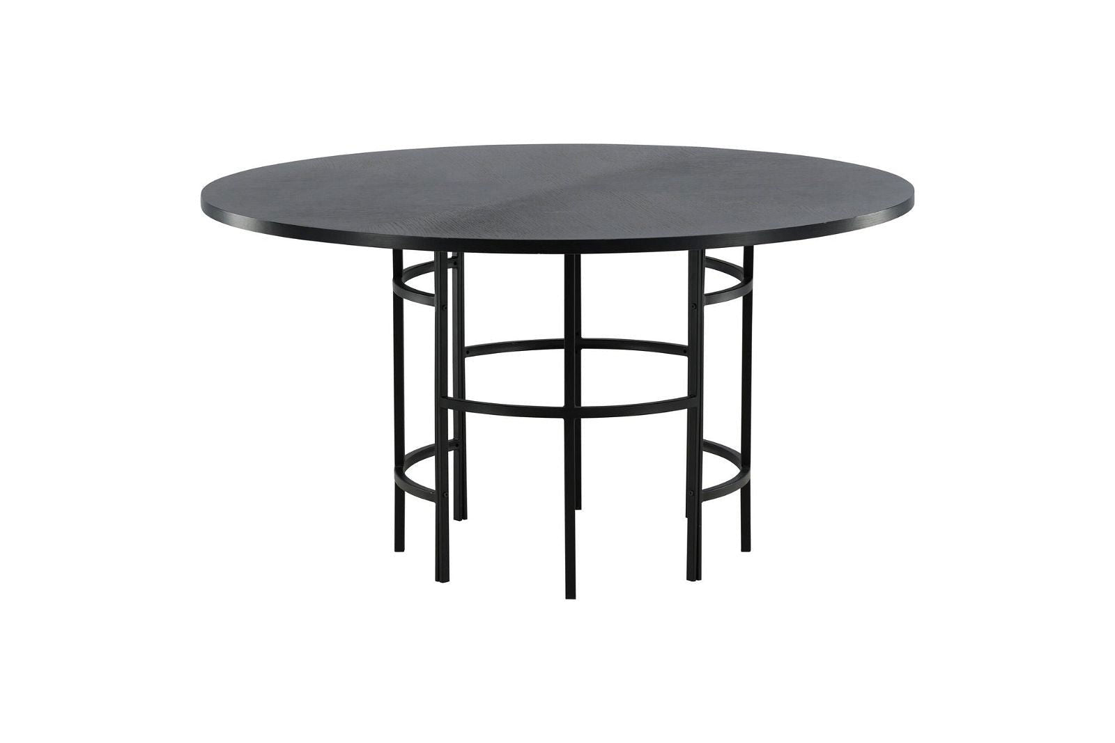Copenhagen - Dining Table round - Black / Black - vivahabitat.com